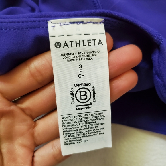 Athleta Vibrant Purple Crop Top - Picture 4 of 4
